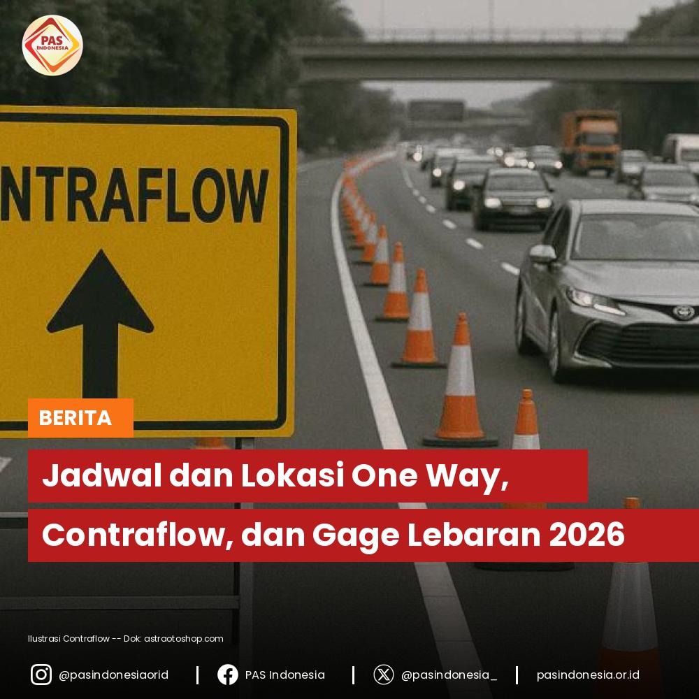 Jadwal dan Lokasi One Way, Contraflow, dan Gage Lebaran 2026